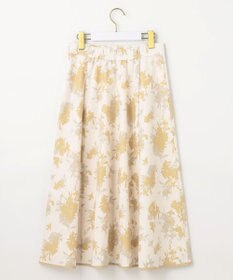 ANY SIS L 【撥水】シルエットフラワー スカート