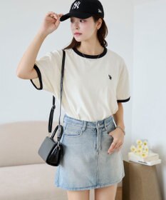 WEGO 【洗える/綿100%】USPOLOワンポイントTシャツ