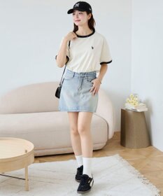 WEGO 【洗える/綿100%】USPOLOワンポイントTシャツ