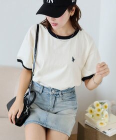 WEGO 【洗える/綿100%】USPOLOワンポイントTシャツ