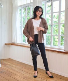 WEGO 【WEB限定/2025年秋冬新作//洗濯可/MLサイズ展開/ユニセックス着用ITEM】ドロップショルダーカーディガン