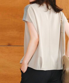 Tiaclasse 【洗える】ドルマンラメスリーブトップス
