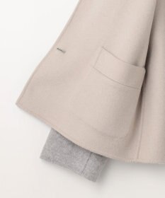 J.PRESS LADIES 【リバーシブル】ウールナイロンリバー スタンドカラー コート