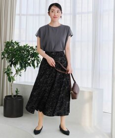 Tiaclasse 【洗える】ドルマンラメスリーブトップス