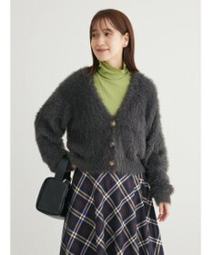 Green Parks ・Ｐｅｔｉｔ　Ｆｌｅｕｒ　シャギーニットカーディガン