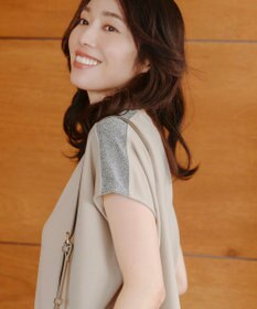 Tiaclasse 【洗える】ドルマンラメスリーブトップス