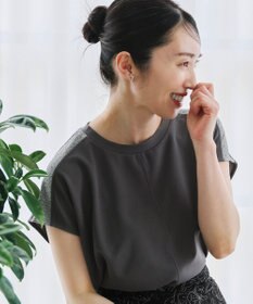 Tiaclasse 【洗える】ドルマンラメスリーブトップス