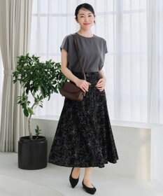 Tiaclasse 【洗える】ドルマンラメスリーブトップス