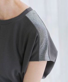 Tiaclasse 【洗える】ドルマンラメスリーブトップス