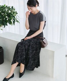 Tiaclasse 【洗える】ドルマンラメスリーブトップス