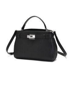 style code [Lyrss/リルス] 牛革 クラシック フラップ レザー ハンドバッグ