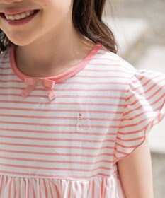 組曲 KIDS 【UVケア】【110-140㎝】マリンボーダー チュニック