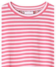 une nana cool MADE WITH LIBERTY FABRIC 綿100％ボーダー 半袖パジャマ