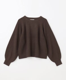 ANY 【洗濯機可】ウールブレンドクロップドニット