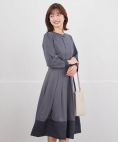 Tiaclasse 【セレモニー・新色追加】キーネックフレアワンピース