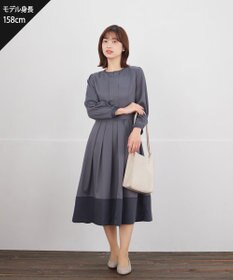 Tiaclasse 【セレモニー・新色追加】キーネックフレアワンピース