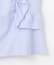 #Newans 【洗濯機可能/シワになりにくい】〈小柄さんにお勧め〉バーティカルフリルブラウス