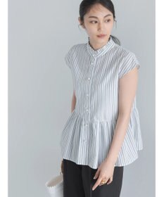 Te chichi フレンチスリーブスタンドフリルブラウス