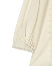 earth music&ecology フロントレースシフォンブラウス