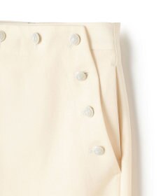 BEIGE， LAZUL / マリンボタンIラインスカート