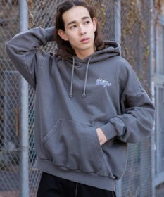 WEGO ピグメントグラフィックプルパーカー