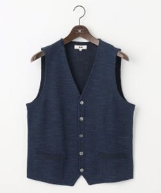 JOSEPH ABBOUD 【イタリア糸使用/清涼感/軽い/洗える】スラブギマニットベスト