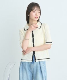 earth music&ecology リブニットカーディガン