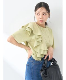 earth music&ecology アシメフリルプルオーバー