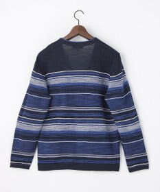 JOSEPH ABBOUD 【サスティナブル】スラブギマボーダー カーディガン