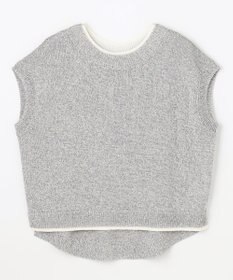 ANY L ラミータッチフレンチスリーブニット