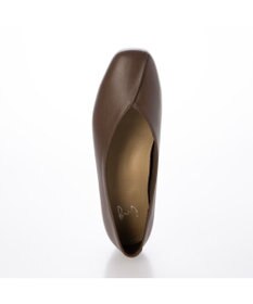 ing <ing>【WEB限定】スクエアトゥVカットフラットシューズ