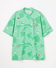 PW CIRCULUS 【MEN】WATER SURFACE プリントモックネックT ゴルフ