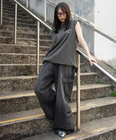 WEGO 【ユニセックス着用ITEM/MLサイズ展開】グラフィックBIGノースリーブ