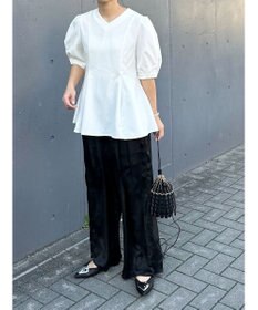 Green Parks AnriettMusee シアータックワイドパンツ