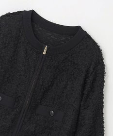 GRACE CONTINENTAL チュールフリルニットブルゾン