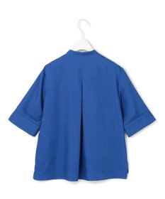 ICB L 【WEB限定・接触冷感・速乾・洗える】シルキーツイル 半袖クロップドシャツ