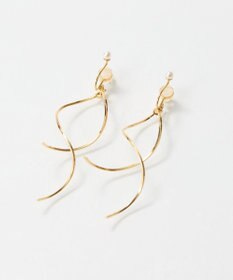Phoebe 【限定セット】スリークハートネックレス×ロングツイストメタルパールクリップイヤリング