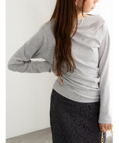 Te chichi スムースアシメロングスリーブプルオーバー《2025Autumn catalog vol.2 item》