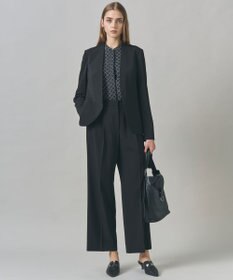 ICB L 【新色追加・WEB限定カラーあり・接触冷感・UVケア・速乾・洗える】BackSatinAmunzen バンドカラーブラウス