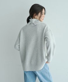 YECCA VECCA スリットタートルネックニット