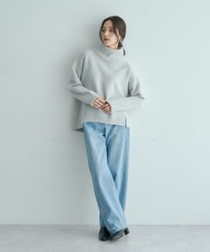 YECCA VECCA スリットタートルネックニット