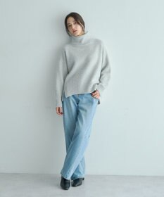 YECCA VECCA スリットタートルネックニット