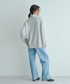 YECCA VECCA スリットタートルネックニット