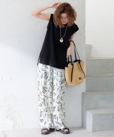 23区 【洗える】スビンハイツイストコットン ノースリーブ ニット