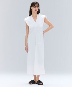 BEIGE， 【洗える】SCALA / コットンリネンボリュームスリーブワンピース