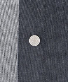 J.PRESS LADIES 【洗える】セルロースシャンブレー ノーカラー デニム ジャケット