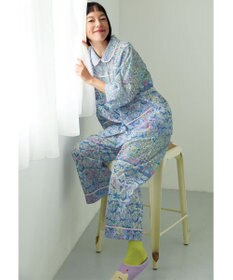 tsumori chisato SLEEP ツモリチサト パジャマ 綿100%(本体) ローン素材 7分袖 長袖 8分丈 レディース UDT213 /ワコール
