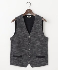 JOSEPH ABBOUD 【イタリア糸使用/清涼感/軽い/洗える】スラブギマニットベスト