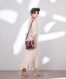 Tiaclasse 【洗える】ナローフレアパフスリーブワンピース