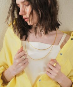 YECCA VECCA ステンレス2連チェーンネックレス